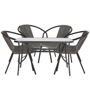 ბაღის ავეჯის ნაკრები - BLOG 4 სკამით